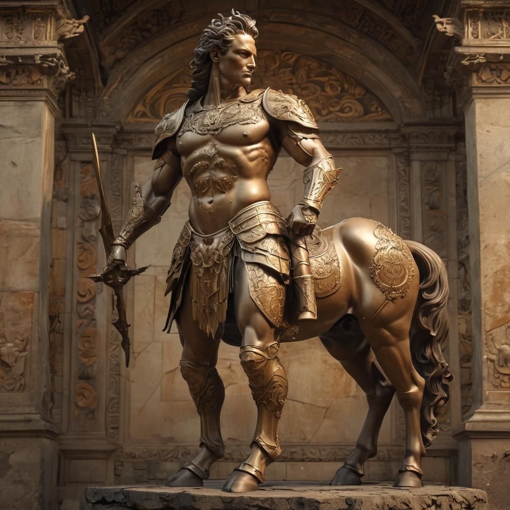 Spartan Centaur in Sweeping Renaissance Landscape