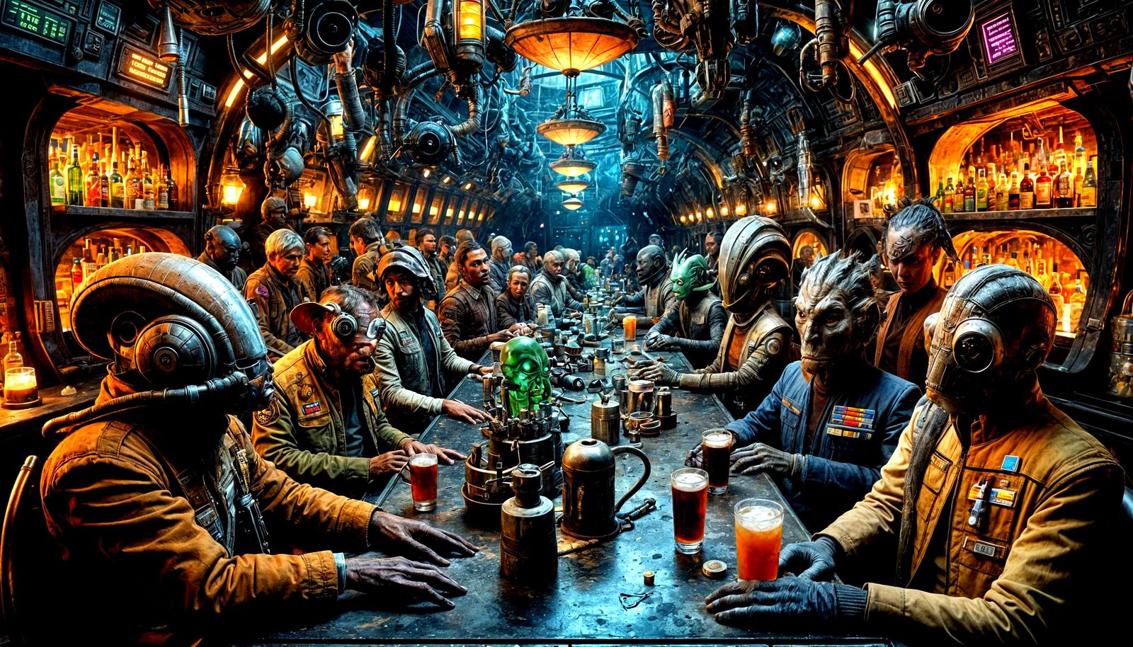 Galactic Gathering in the Mos Eisley Cantina