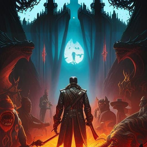 Epic Horror Image of Lost Souls