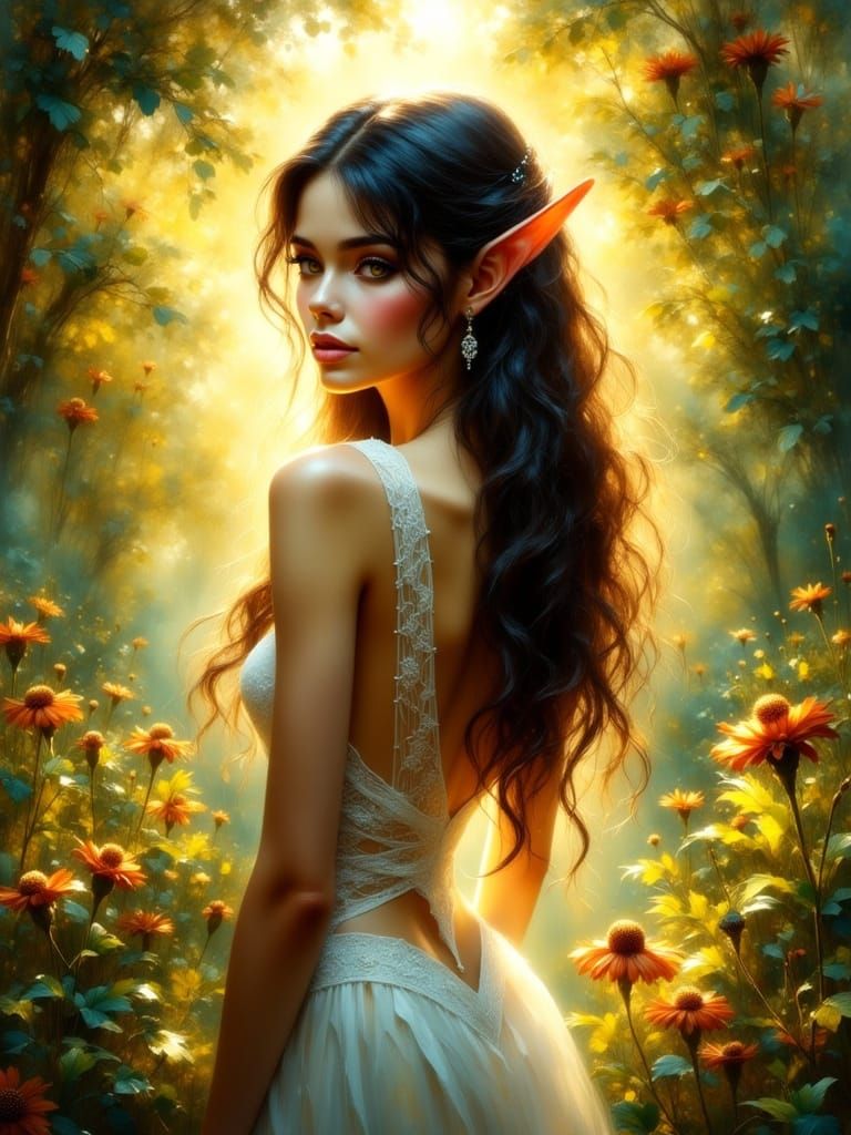 cute GOOD FEMALE ELVE