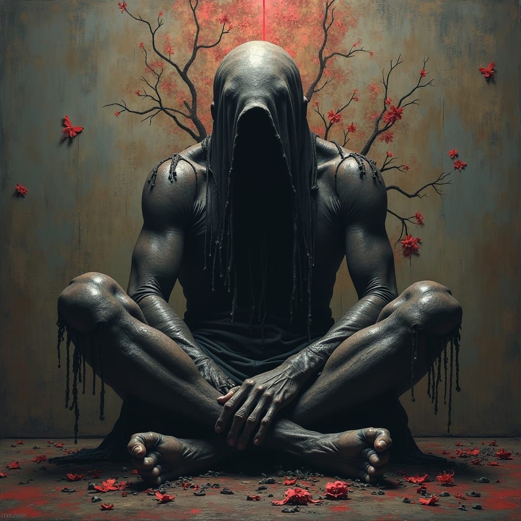 Apathy Consumes Hope: A Visual Metaphor