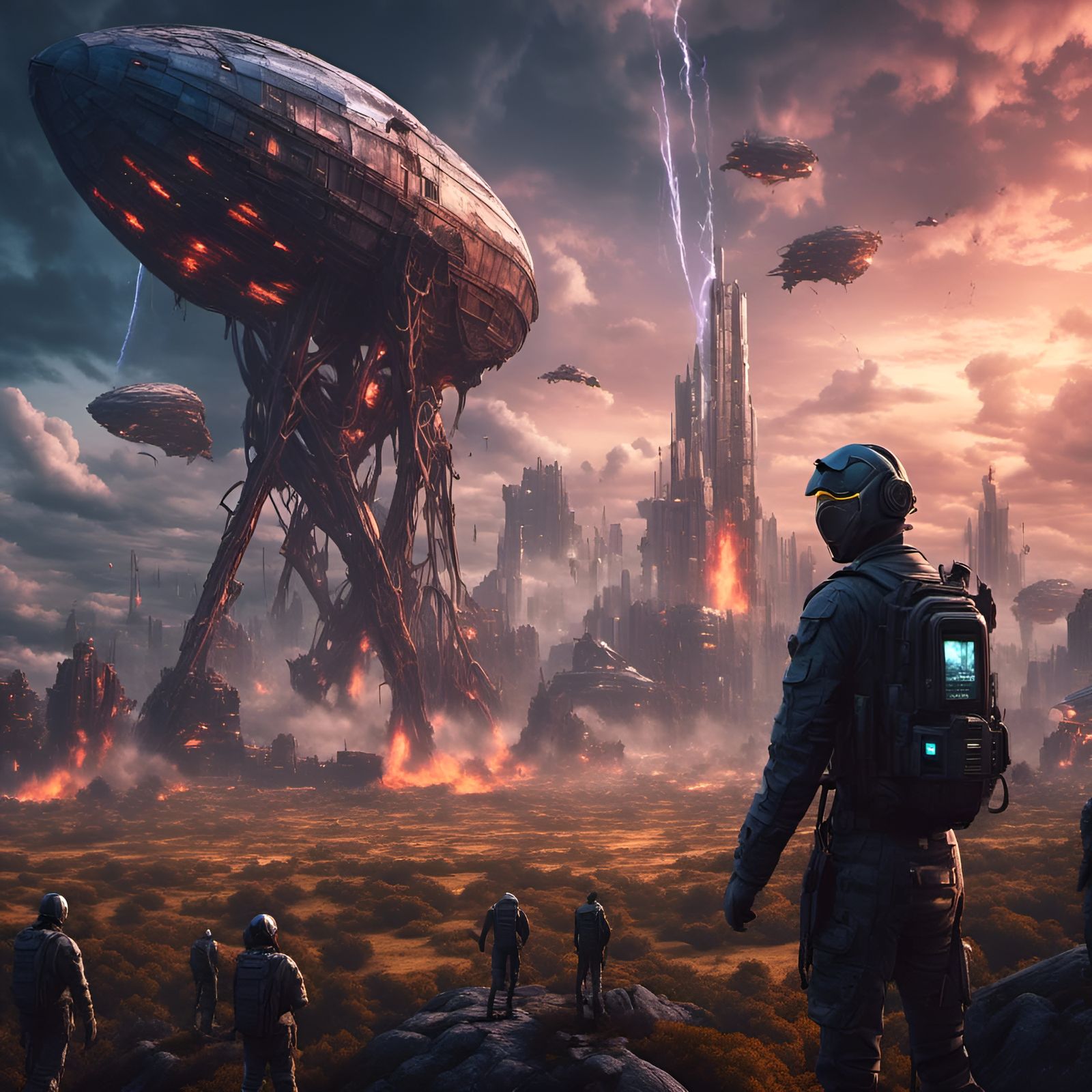 Terrifying Sci-Fi Scene: Television Art