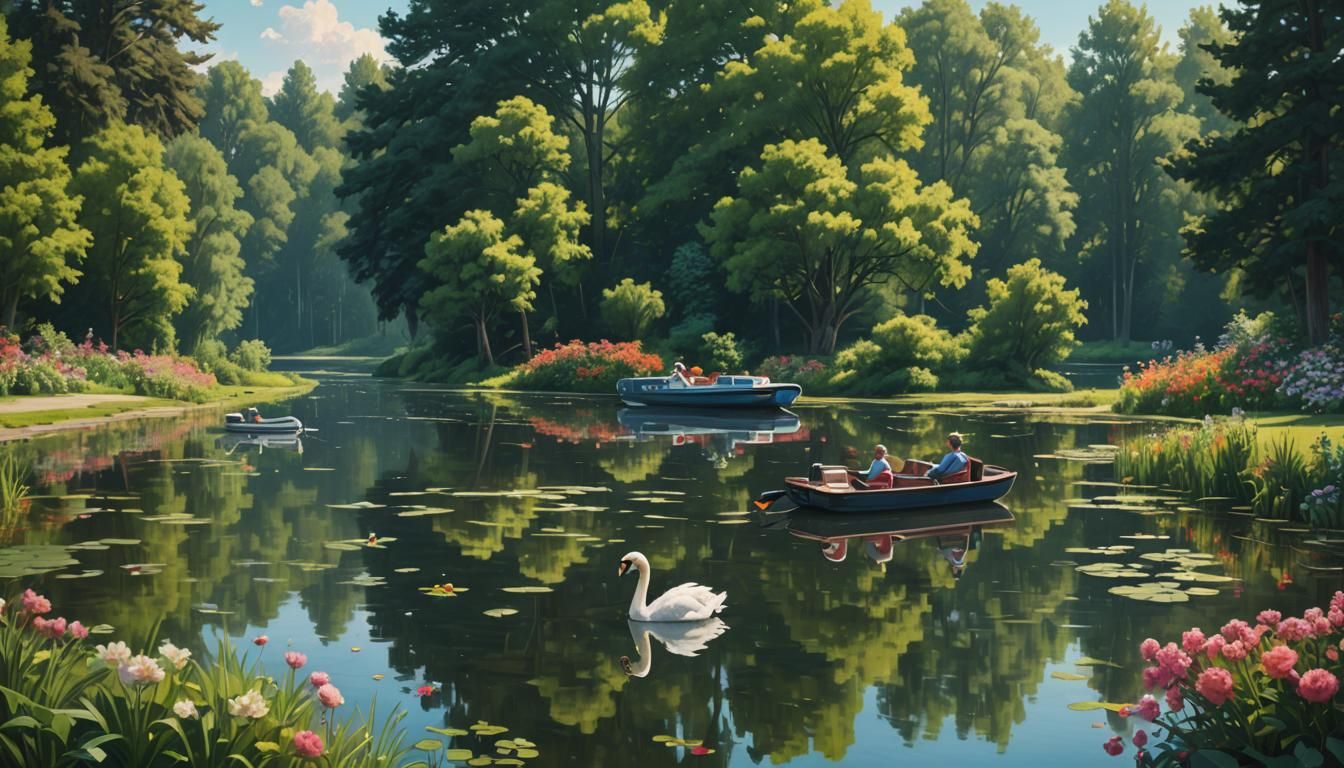 Lago Negro, Brazil: Hyperrealistic Lake Photography