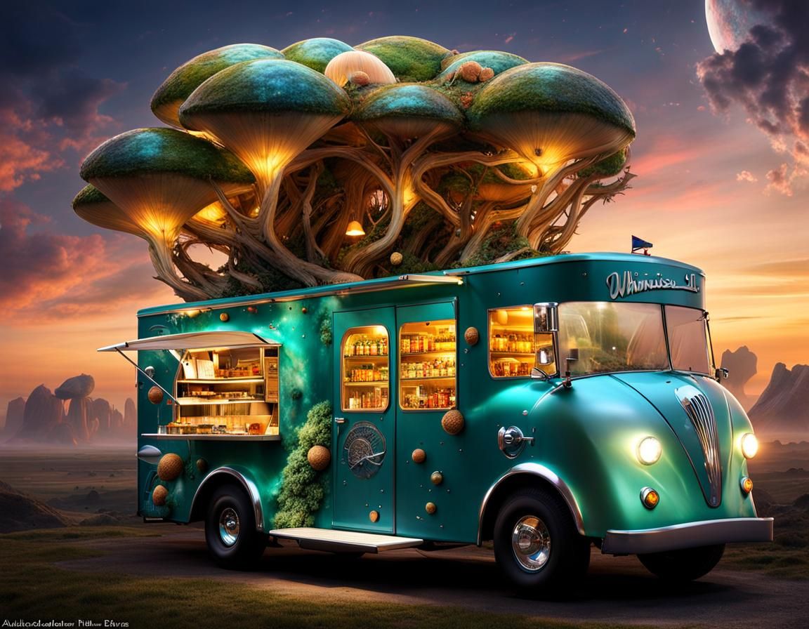 Futuristic Whimsilandia Food Truck: A Luxurious Food Palace