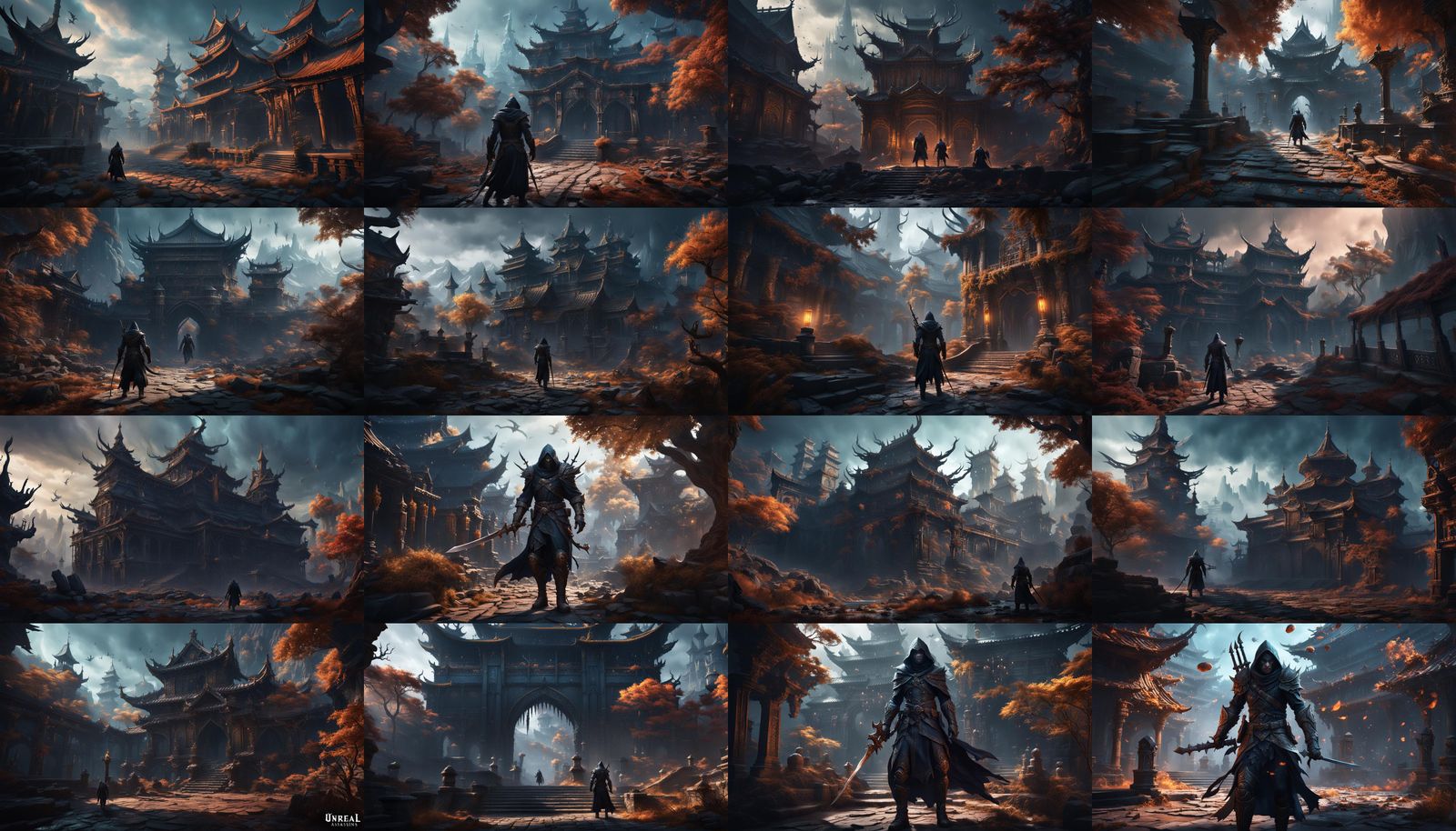 Shadow Assassin: Detailed Matte Painting in Deep Color
