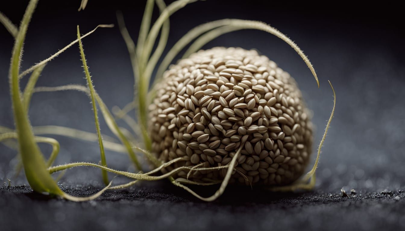 Hyper-Realistic Seeds and Ovum in Ethereal Light