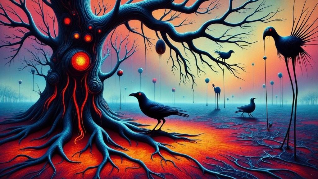 Wicked Willow Drowning in Psychedelic Ink