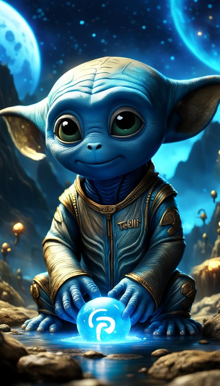 Teletubby and Alien Fantasy Splash Screen