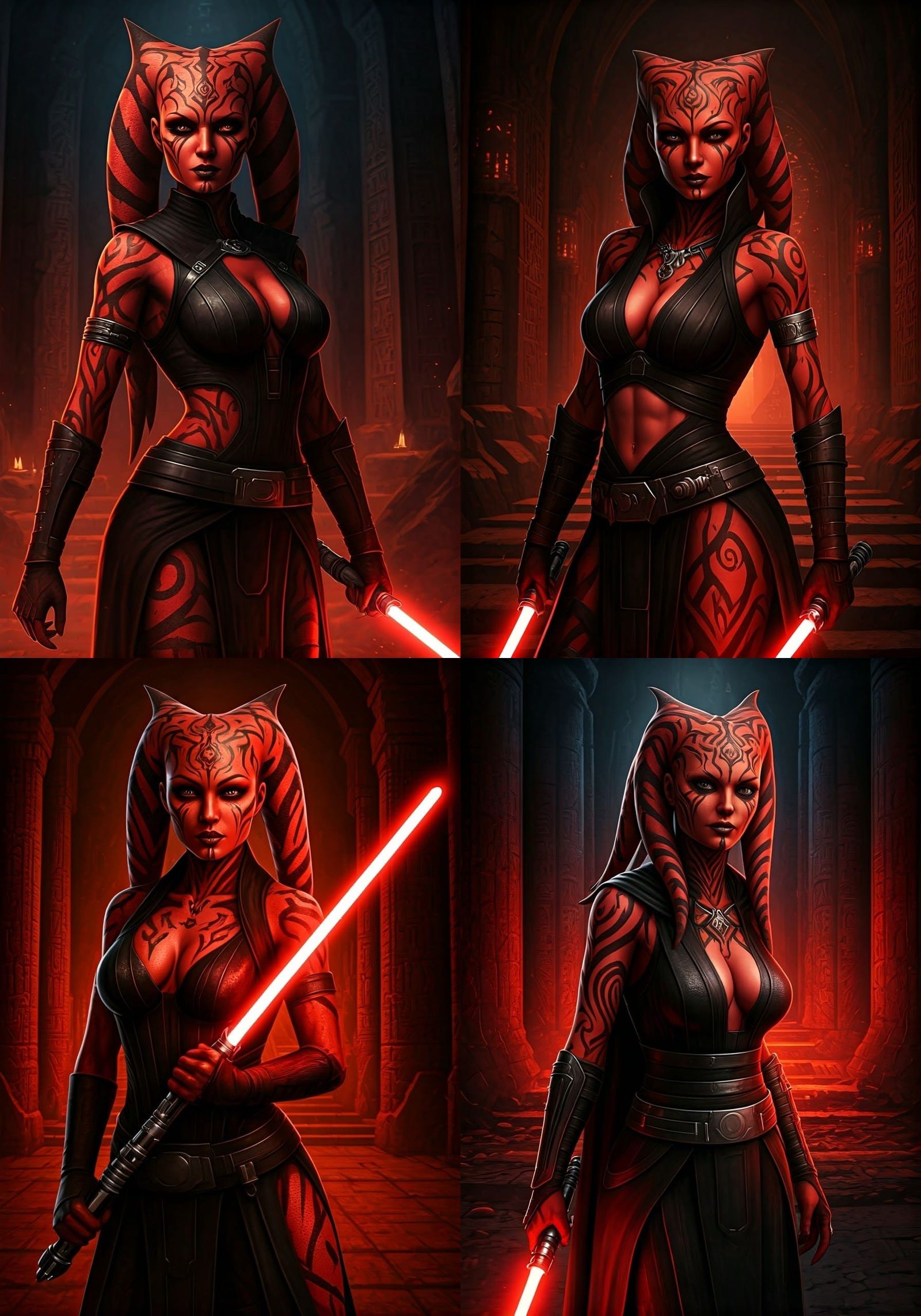 Darth Talon in Ancient Sith Temple - Hyper-Realistic Sith As...