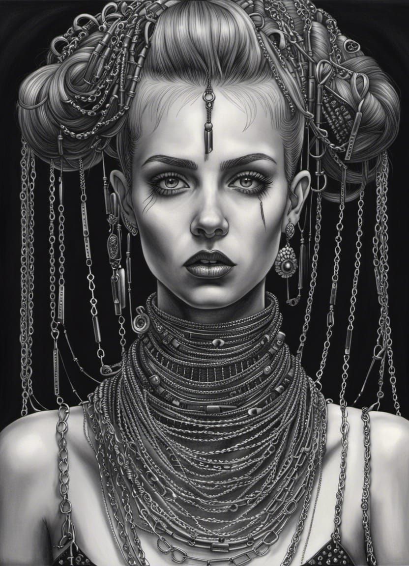 safety pins and chains