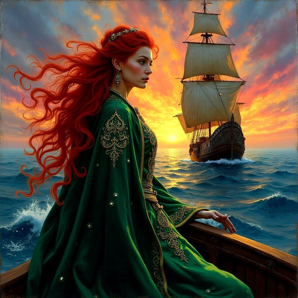 Impasto Portrait of the Irish Pirate Queen