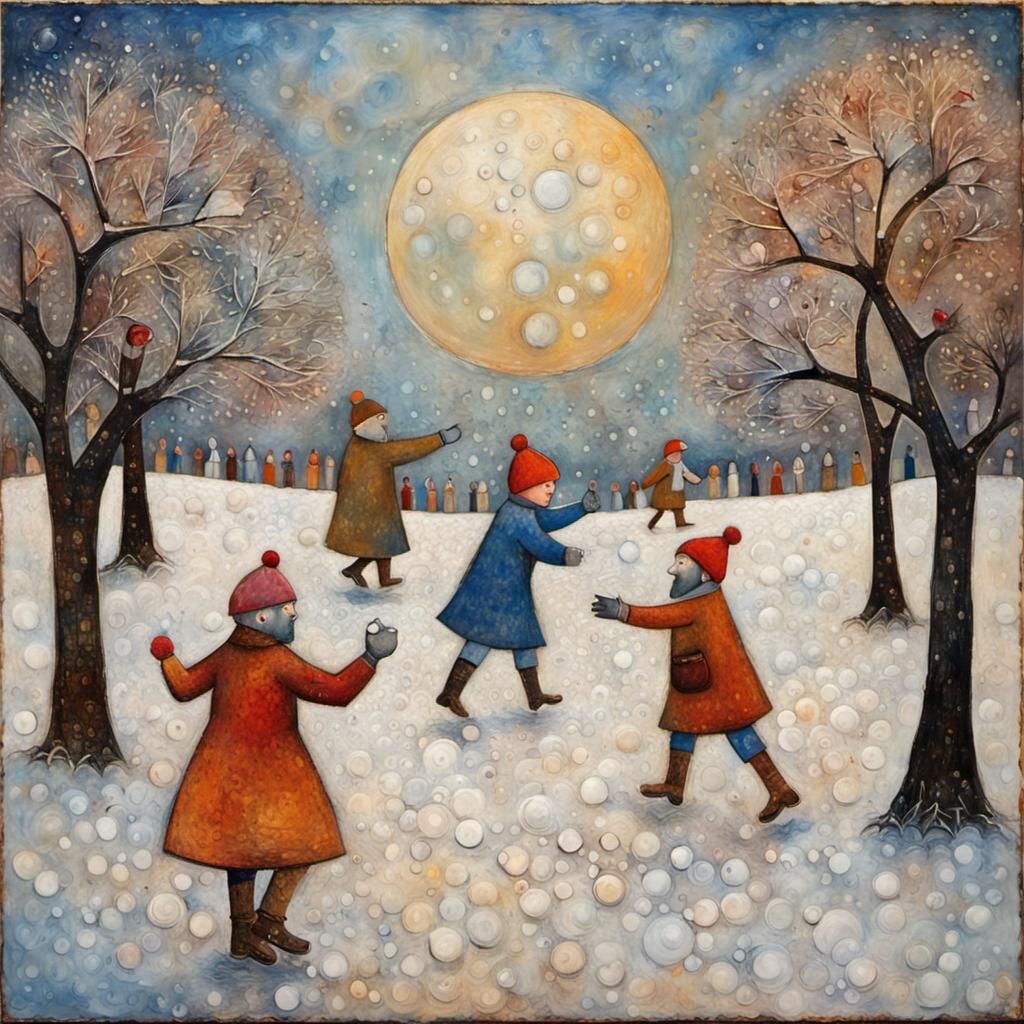 The great snowball fight