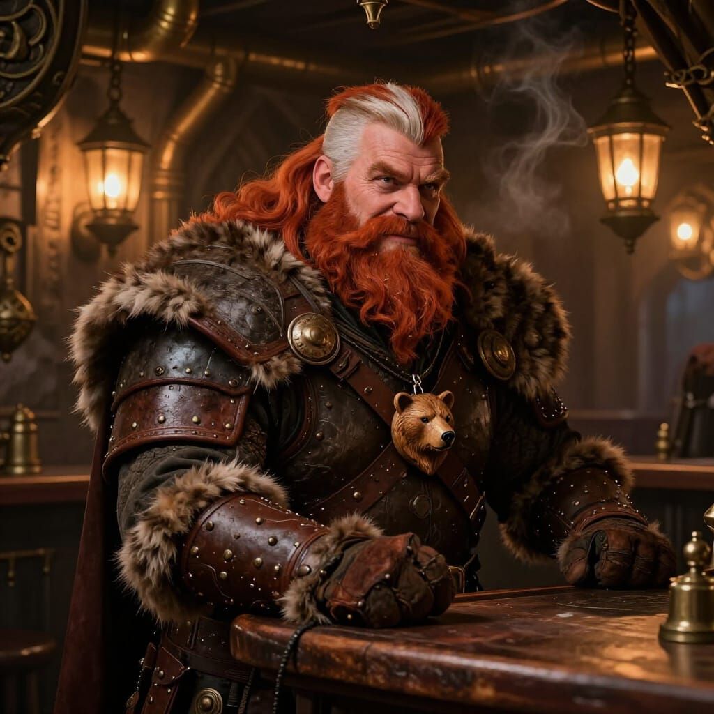 Thormund the Bear: Nordic Mercenary in Gothic Steampunk Tave...