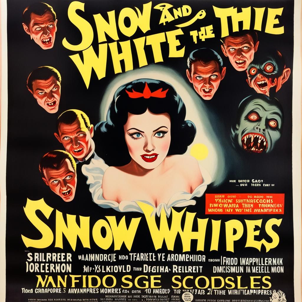 Snow White and the 7 Vampires Horror Poster