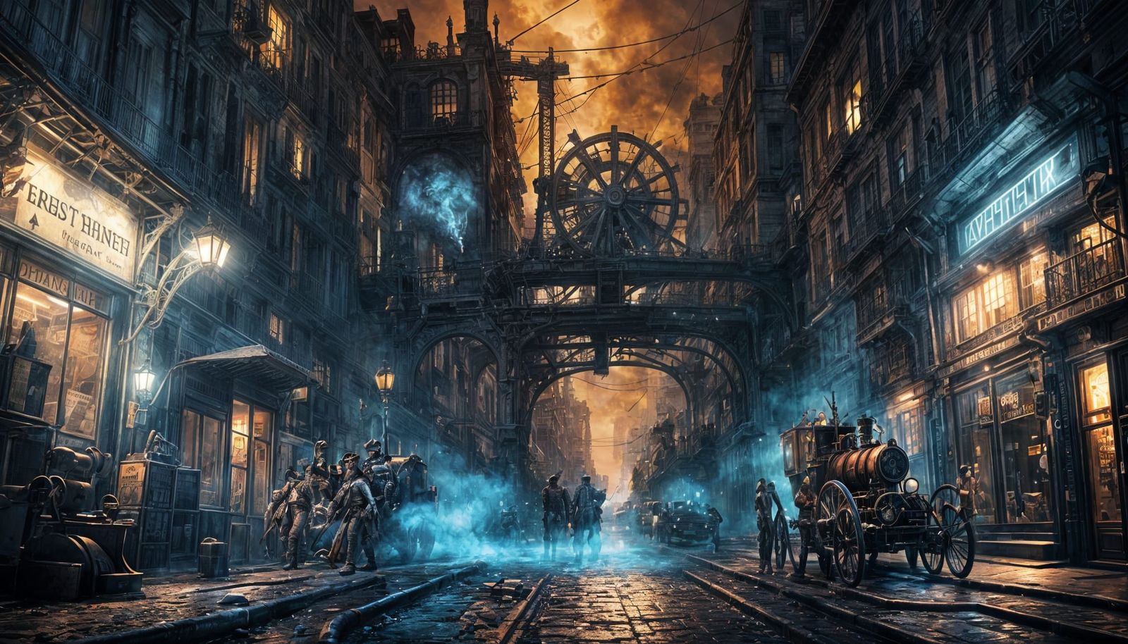 Steampunk Ghosts Excavate Paris Under Tornado Sky