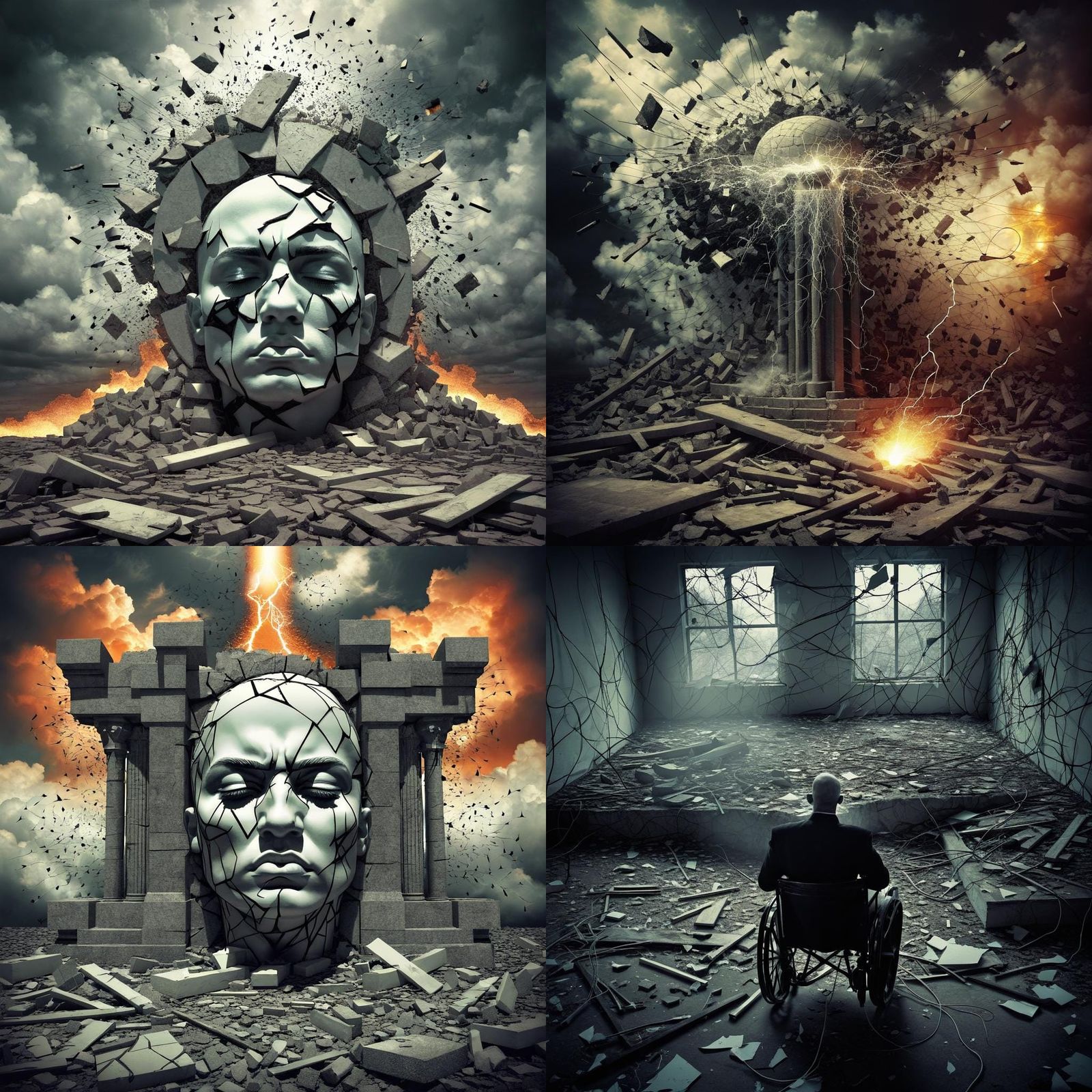 Shattered Dreams of Power: A Visual Concept