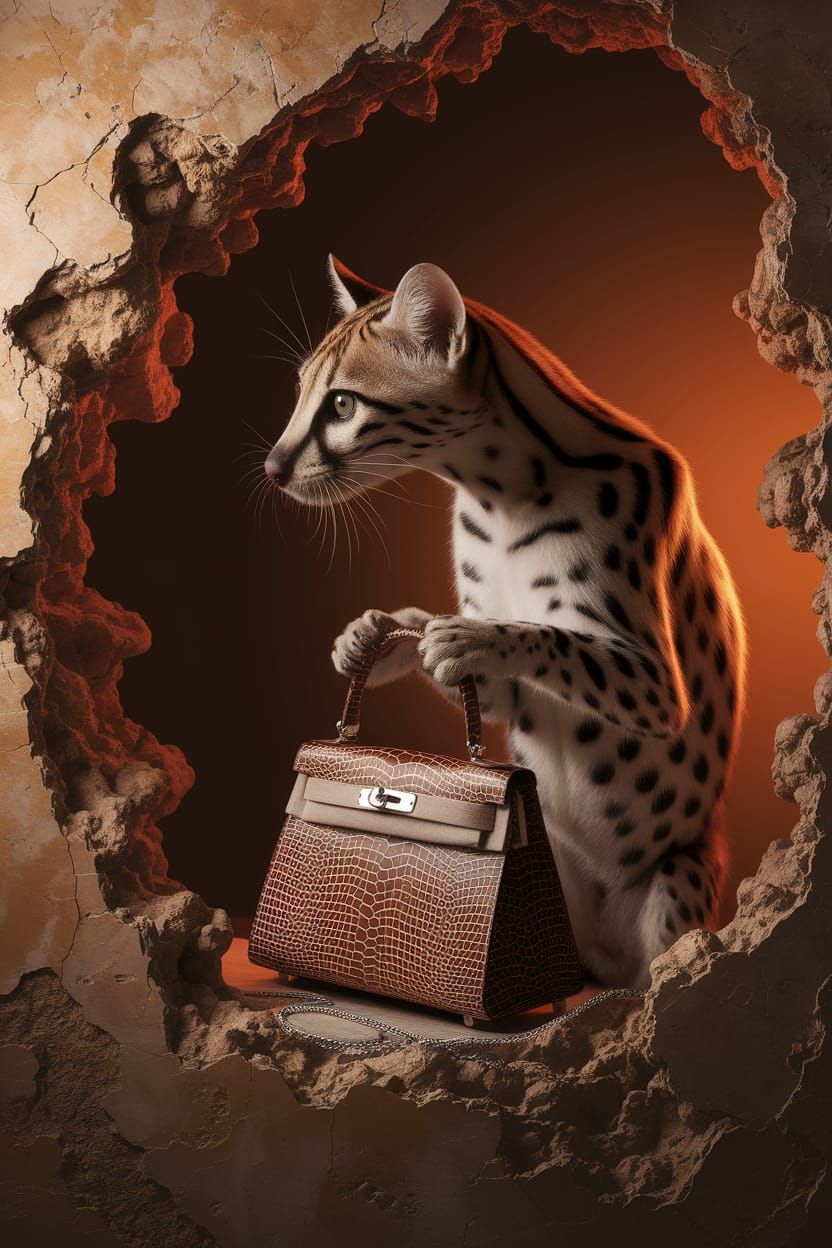 Genet with Handbag in the Style of Frans Hals