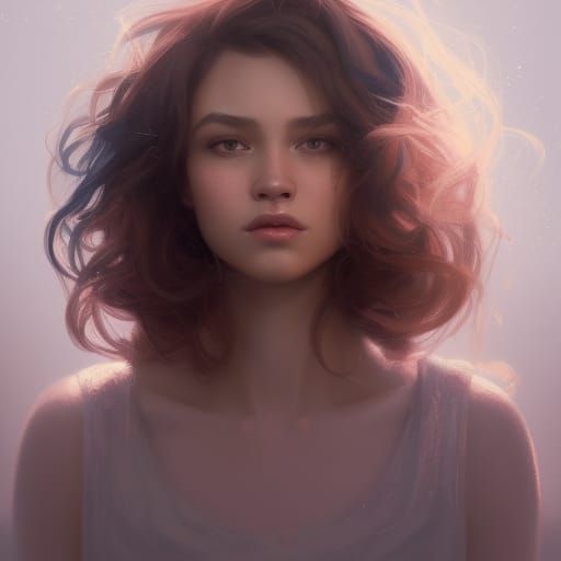 Detailed Portrait with Dynamic Lighting, Trending Art Style