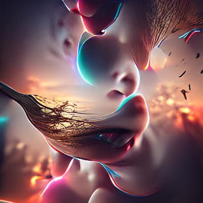 Abstract Cosmic Disorientation in Dreamlike Style