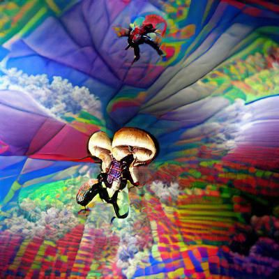 Psychedelic Mushroom Skydiving Adventure
