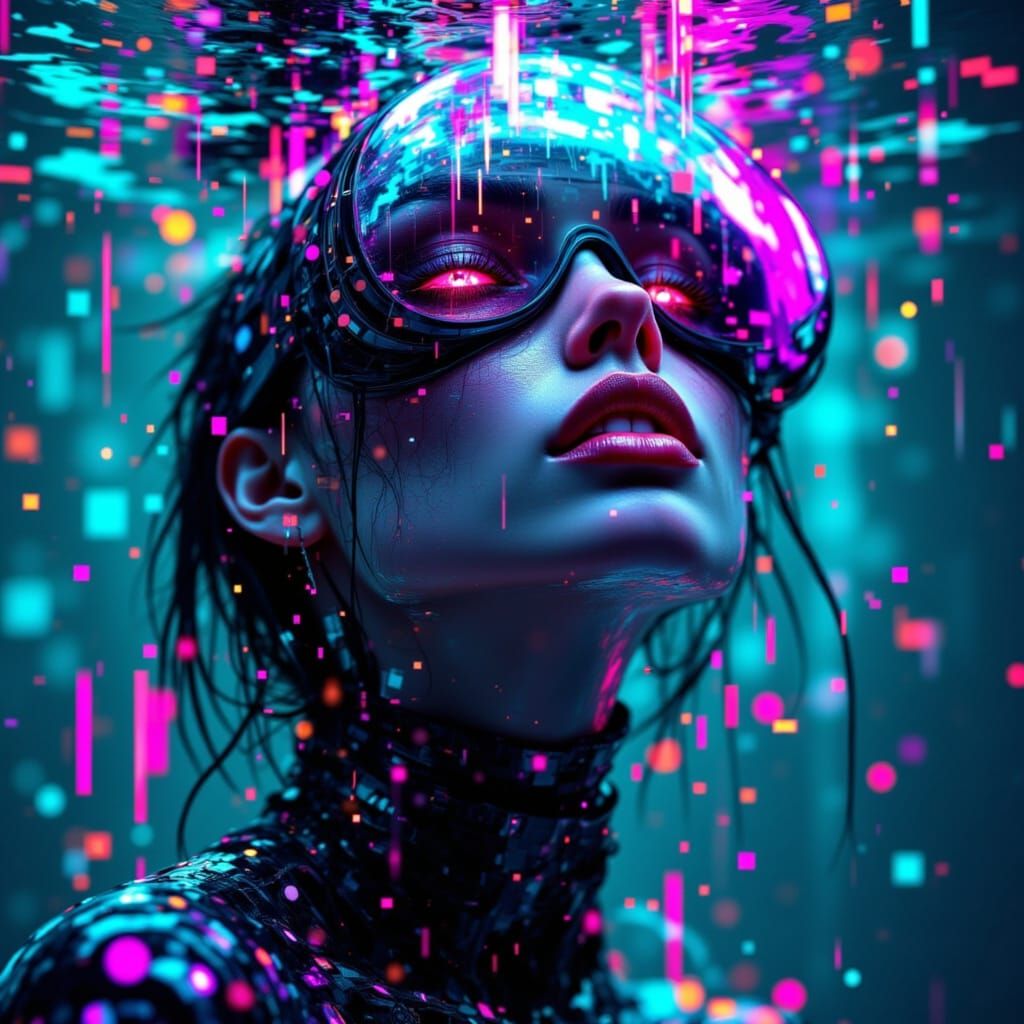 Cybernetic Zombie Descends into Futuristic Underwater Abyss