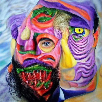 Fauvist Portrait with Bold Colors