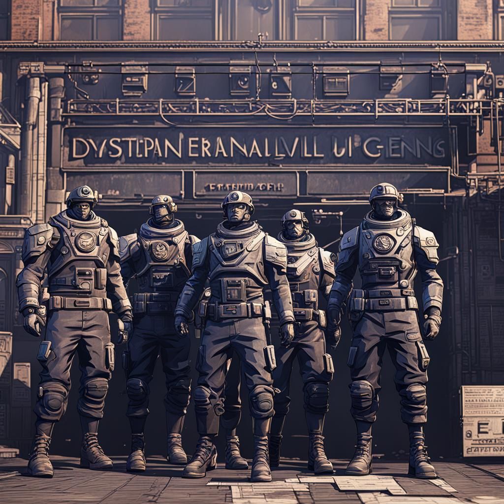 Dystopian Civil Servants in Trending 3D Art Style