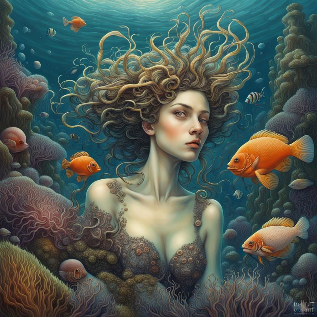 dramatic and strange underwater world