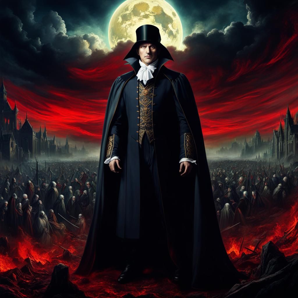 Vampire Protector: Anime-Inspired Lyrical Abstraction