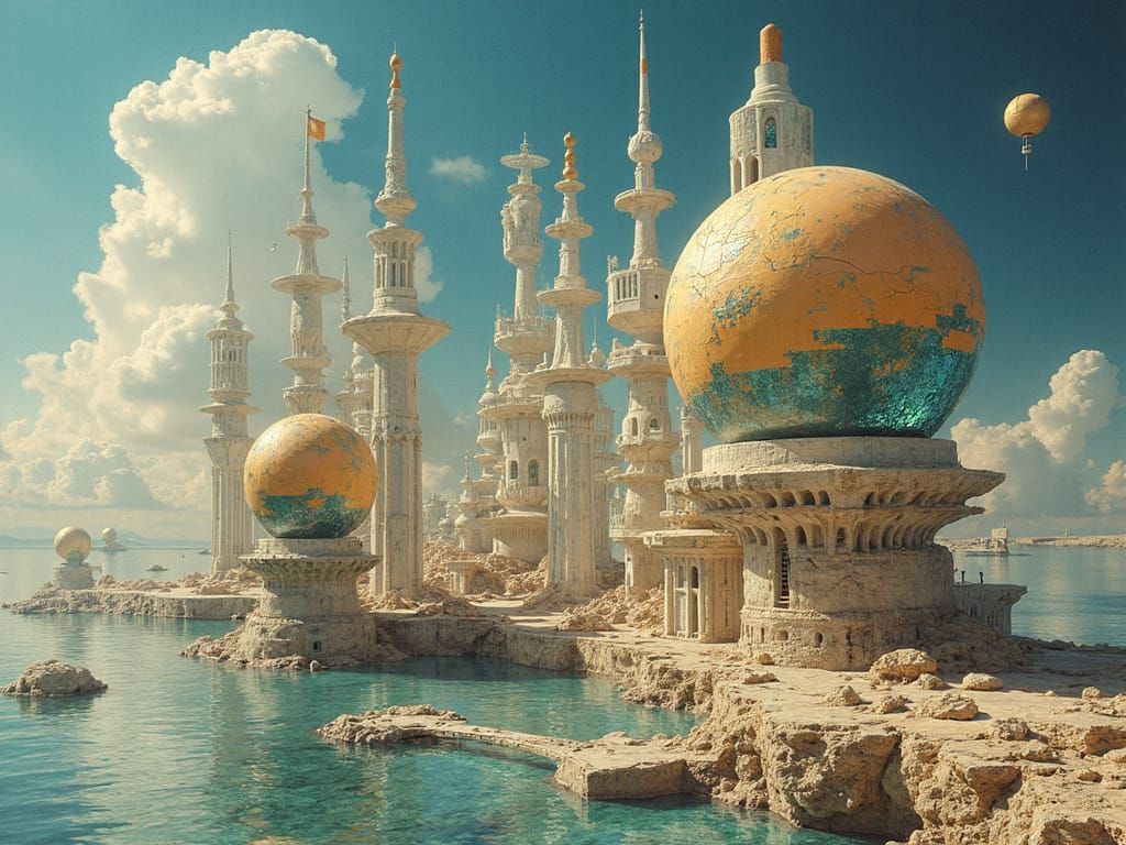 Diatomaceous Modernism Inflatable Ceramic Earthly Whirlingto...