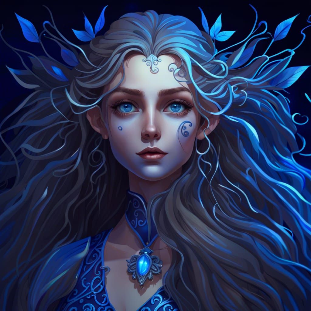 Tim Burton Style Faerie Princess Portrait