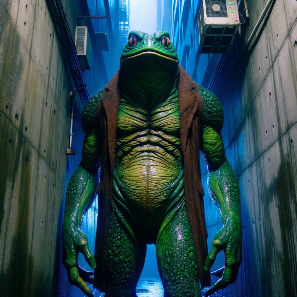 A tall toad.