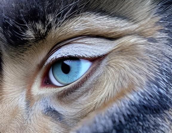 Detailed Close-Up of a Human Eye