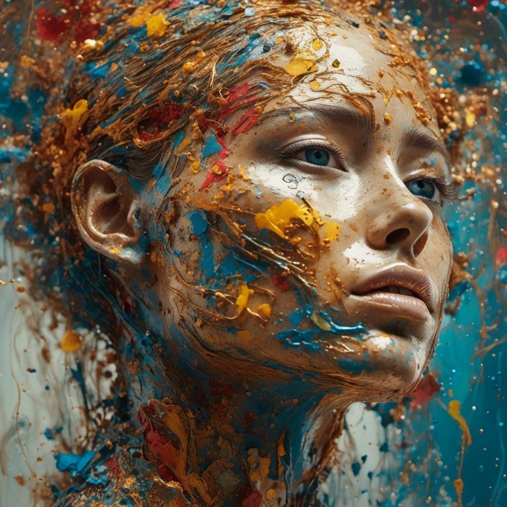 Abstract Portrait Exploring Gender Identity