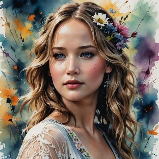 Portrait of Jennifer Lawrence #13 (C1)