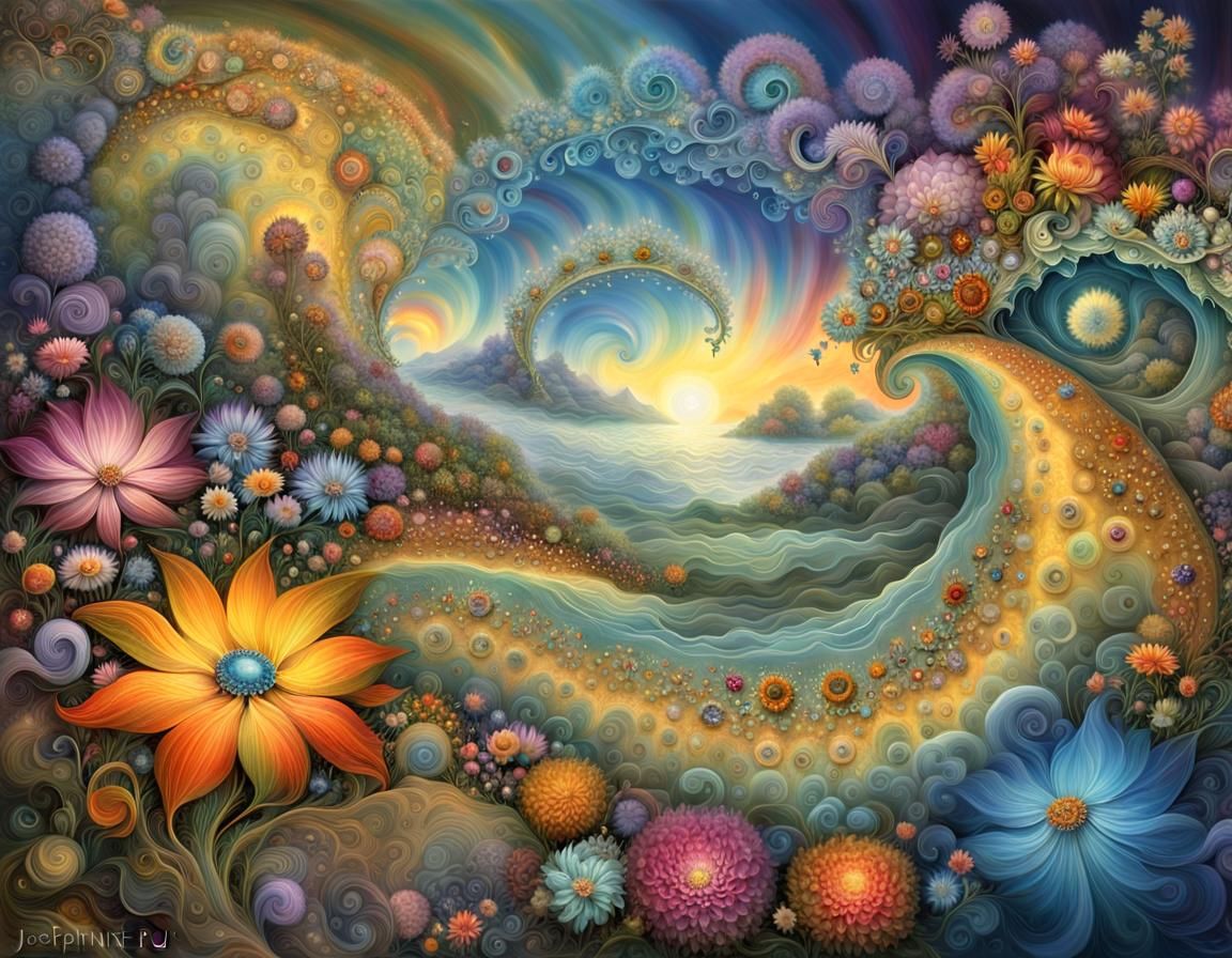 fractal flower garden