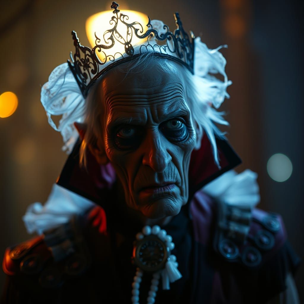 Old Man as Vampire Princess: Halloween Macro Photography