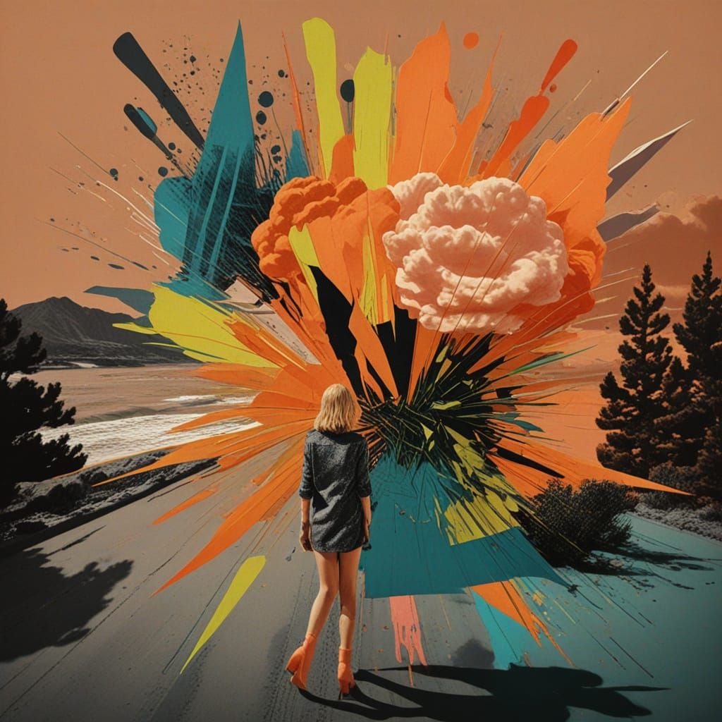 Surreal Pop Art Digital Collage in 8K