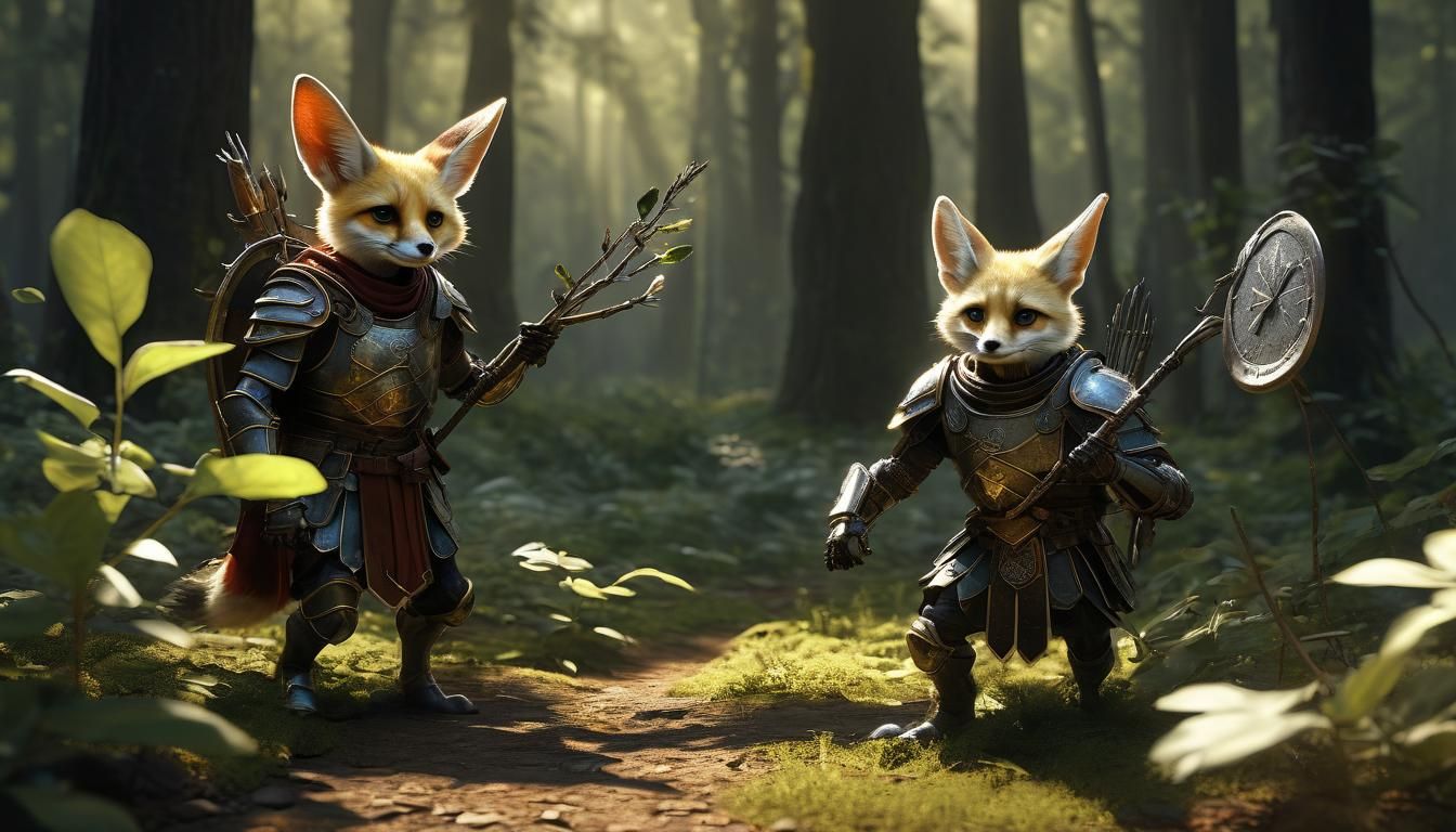 Ant Roman Army Approaching Sapling: Fantasy Art