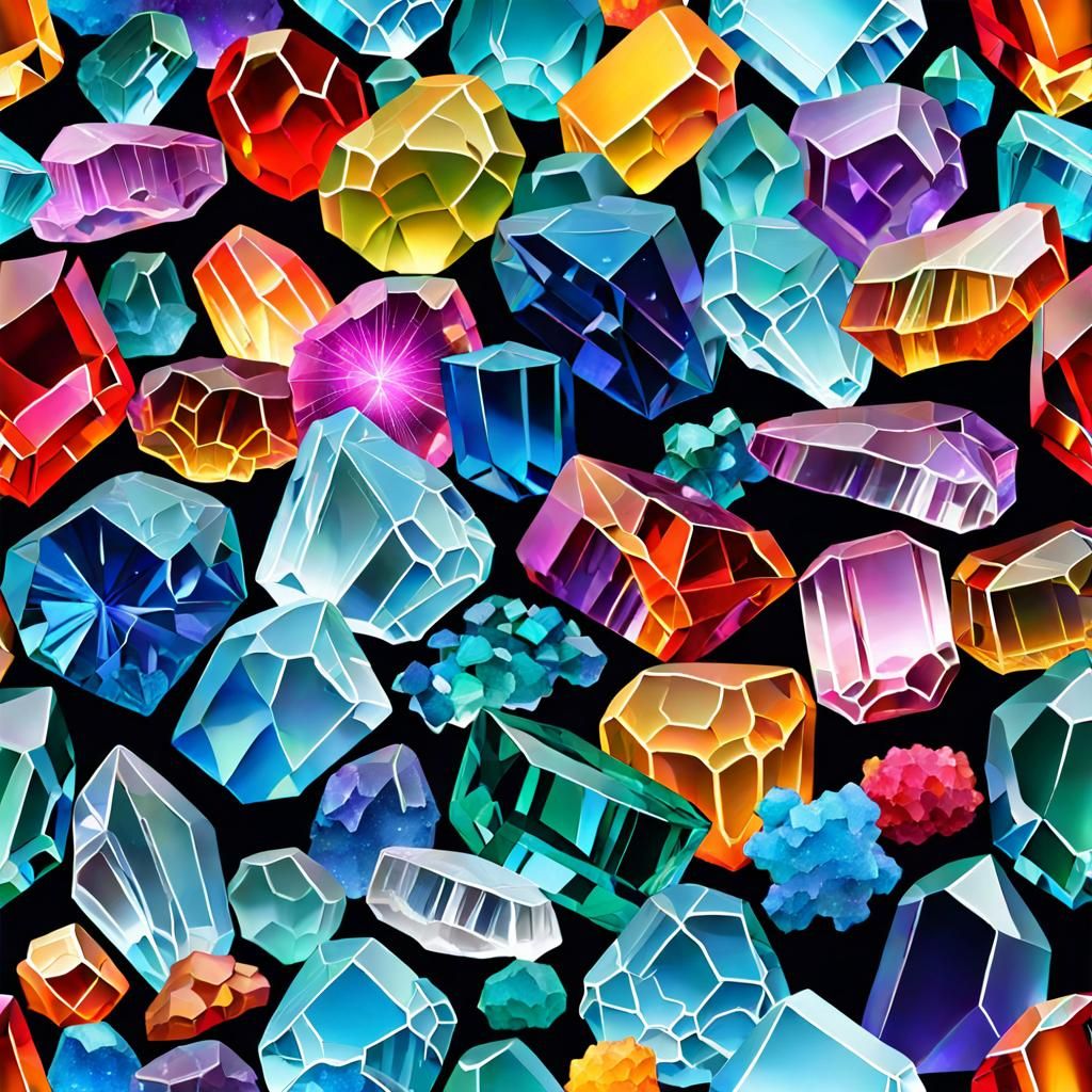 Colorful Crystal Formation