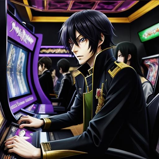 Lelouch Lamperouge at a Gaming Arcade, Detailed Matte