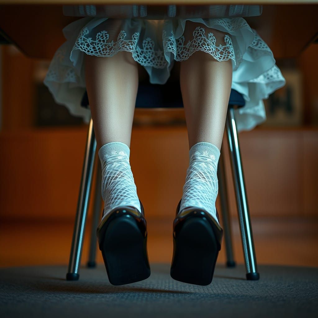 High-Heeled Gentleman in a Short Skirt