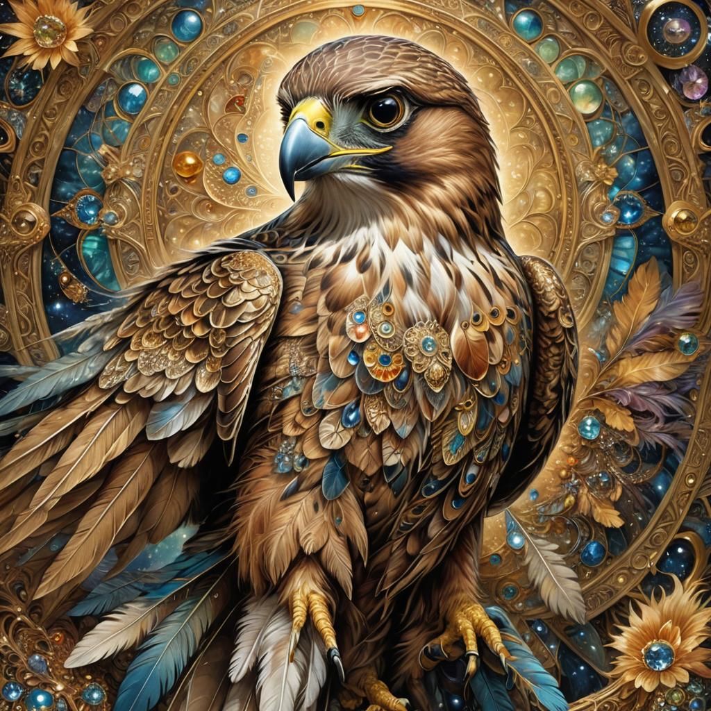 Falcon-MilleniumMillenium exuding adorable joy, tail and fea...