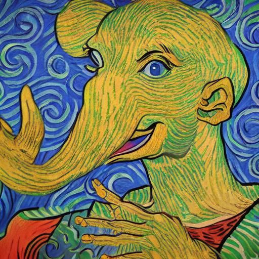 Hyperdetailed Heffalump Pinocchio as Impasto Masterpiece