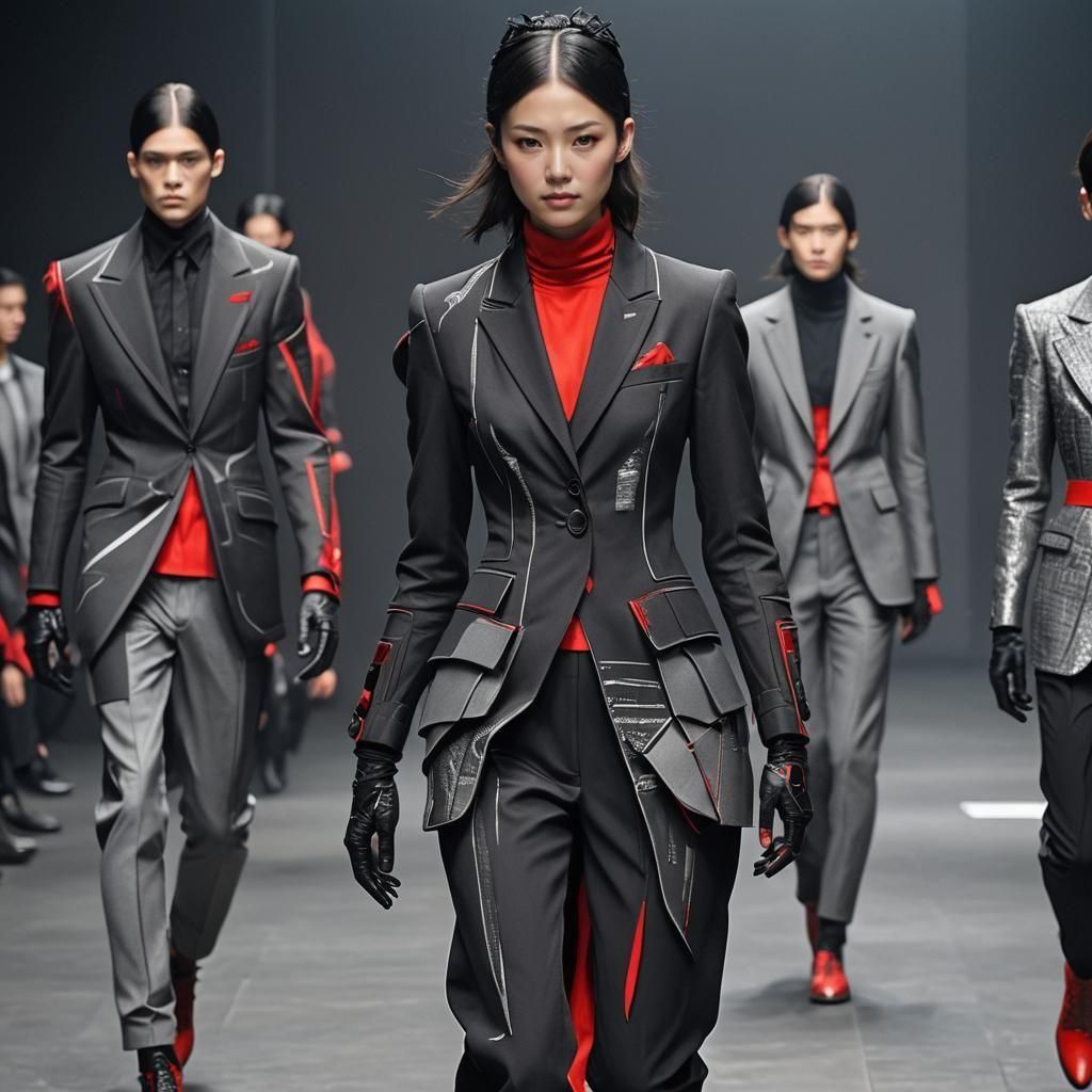 Avant-Garde Surrealist Pop Business Suit