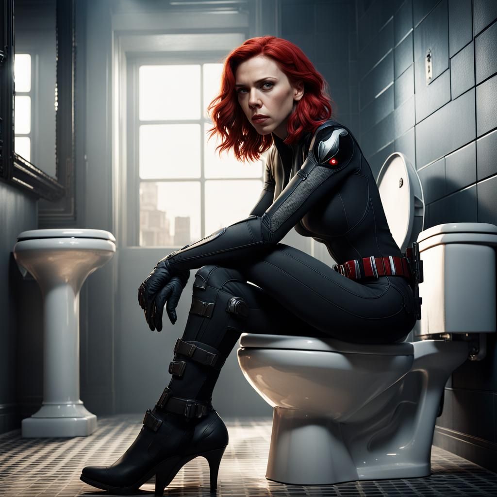 Black Widow on the Throne: A Matte Painting
