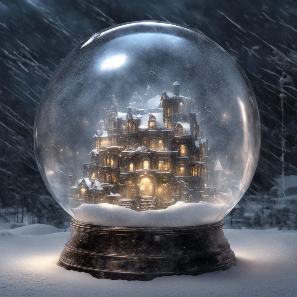 Metropolis in Snow Globe: A CGI Concept Fantasy