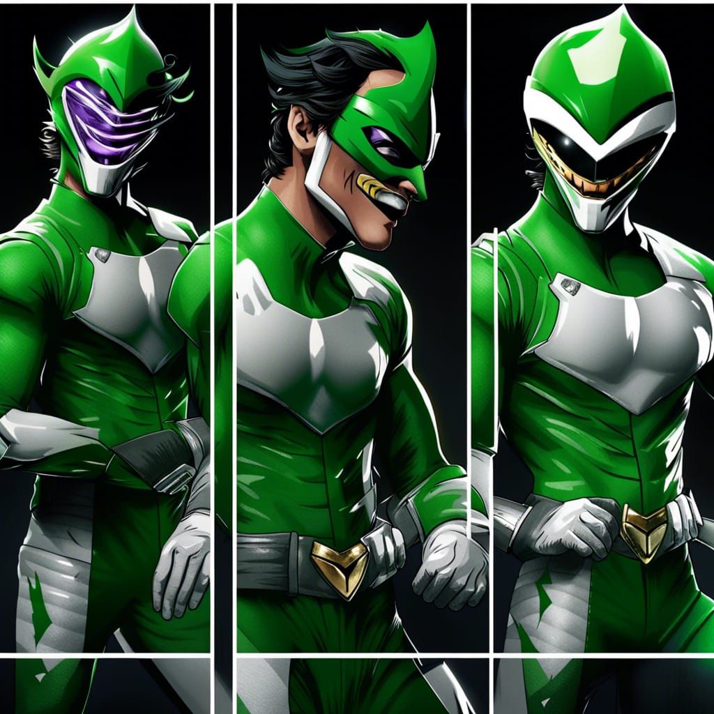 The Joker as Green Power Ranger Digital Art