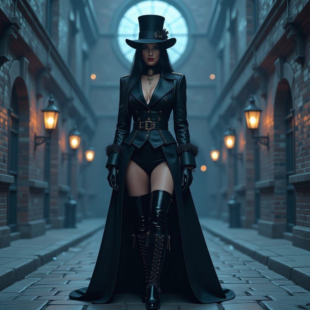 Gothic Prison Guard on Steam Punk Utopia Prison Boots Magazi...