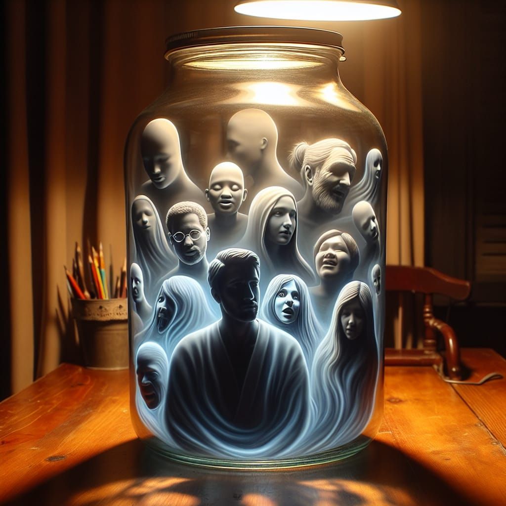 Dissociative Identity Disorder Conceptual Visualization